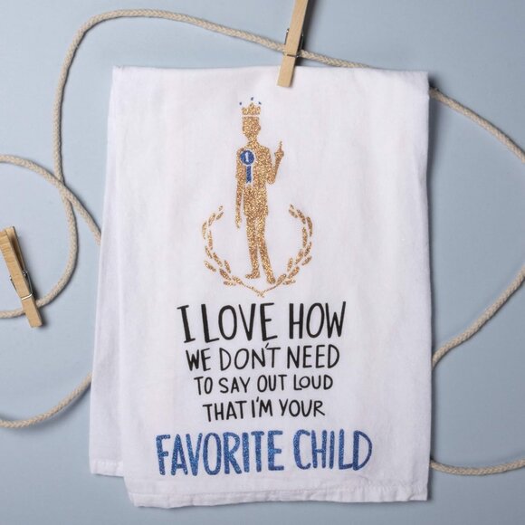 Primitives by Kathy -Cotton Kitchen Towel - Favorite Child - Picture 1 of 2